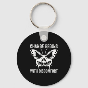 Porte-clés Le Changement Commence Par Une Citation Motivation