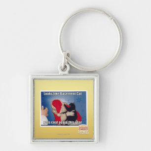 Porte-clés Le chat de sous-sol obtient le charbon