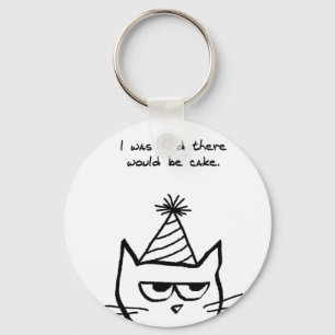 Porte-clés Le chat déteste des anniversaires - porte - clé