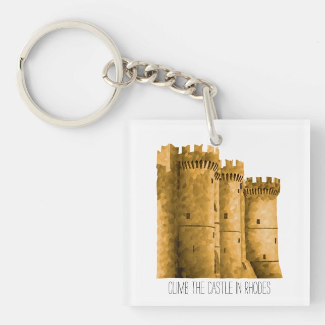 Porte-clés Le château de Rhodes (Devant)