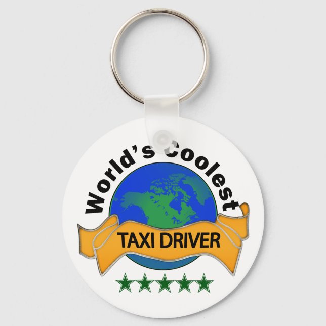 Porte-clés Le chauffeur de taxi le plus froid du monde (Recto)