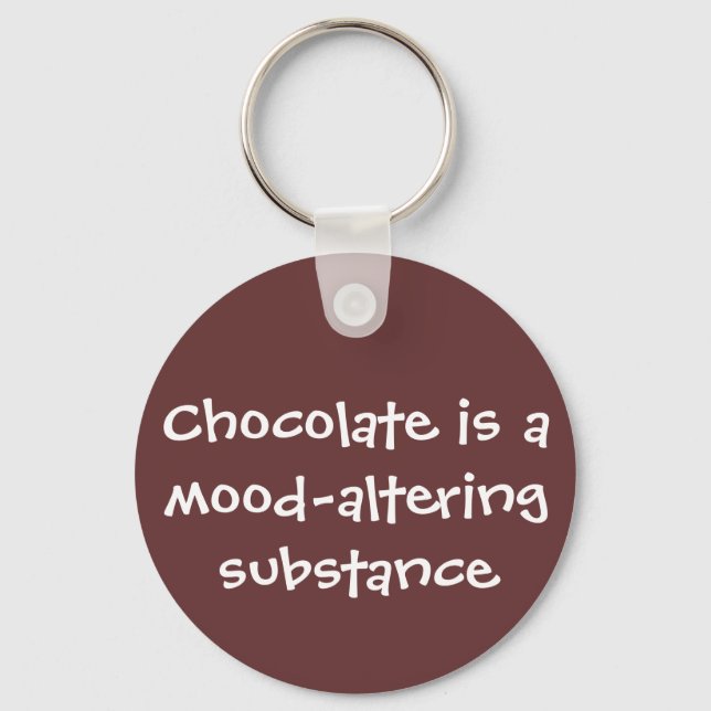 Porte-clés Le chocolat change l'humeur - seniors (Recto)
