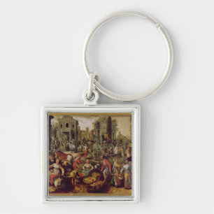 Porte-clés Le Christ a montré aux personnes