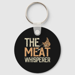 Porte-clés Le Chuchoteur de Viande Drôle de Grillade Vintage