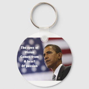 Porte-clés Le coeur de passion de Barack Obama