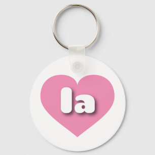 Porte-clés le coeur rose - J'aime la