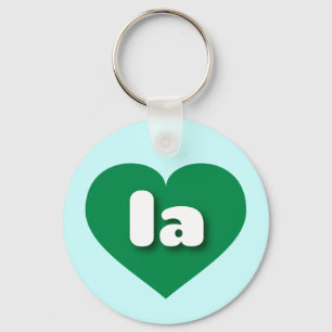 Porte-clés le coeur vert - J'aime la