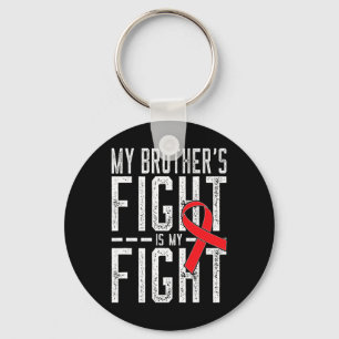 Porte-clés Le combat de mon frère est ma lutte contre le canc