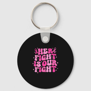 Porte-clés Le combat est un combat octobre rose cancer du sei