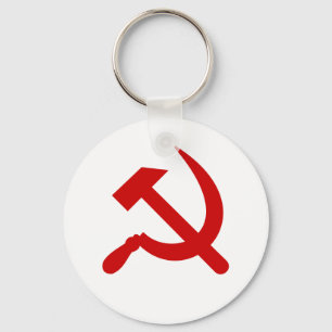 Porte-clés Le communisme rouge marteau et faucille