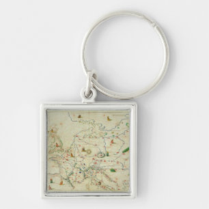Porte-clés Le continent de l'Europe