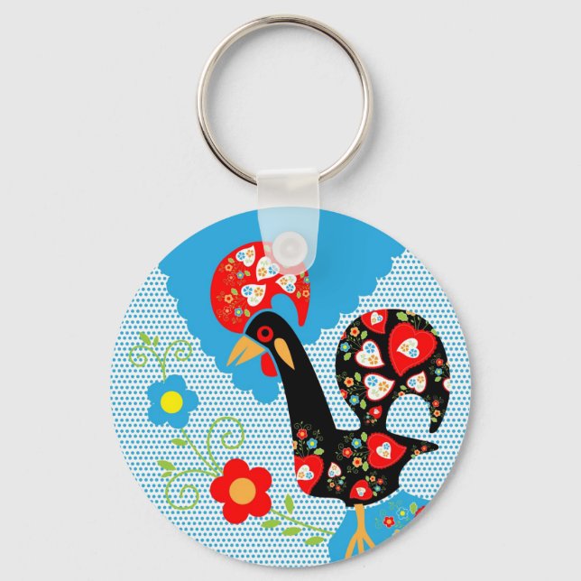Porte-clés Le coq portugais de Barcelos (Recto)