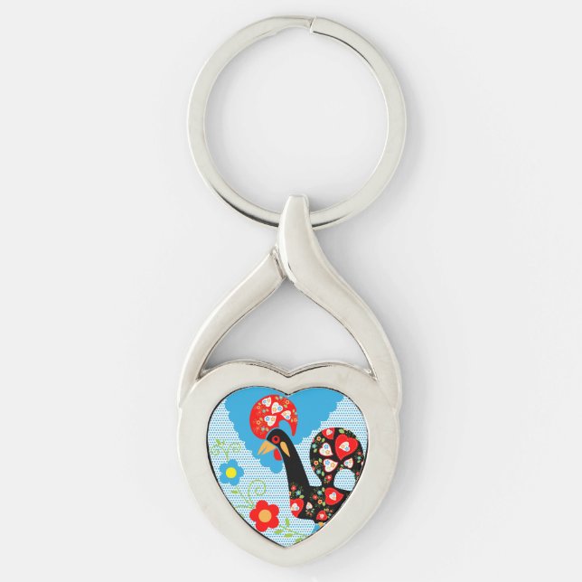 Porte-clés Le coq portugais de Barcelos (Devant)