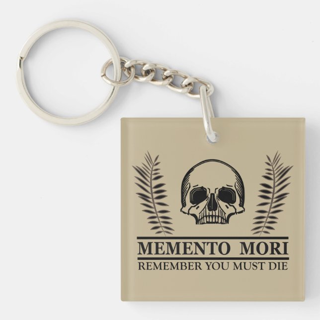 Porte-clés Le crâne Memento mori (Devant)