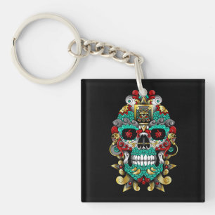 Porte-clés le crâne mexicain dans l'humeur humaine