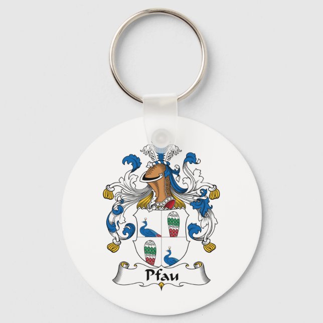 Porte-clés Le crête de la famille Pfau (Recto)
