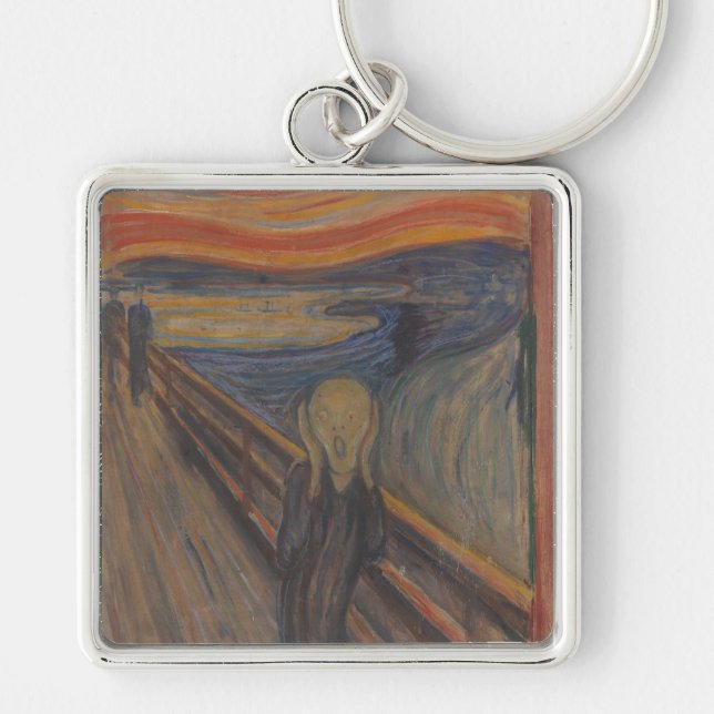 Porte-clés Le cri de la nature par Edvard Munch 1893 (Devant)