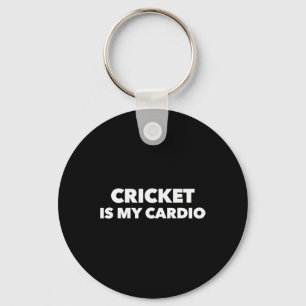 Porte-clés Le cricket est mon cardio