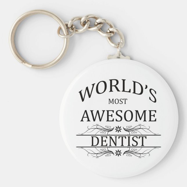 Porte-clés Le dentiste le plus génial du monde (Devant)