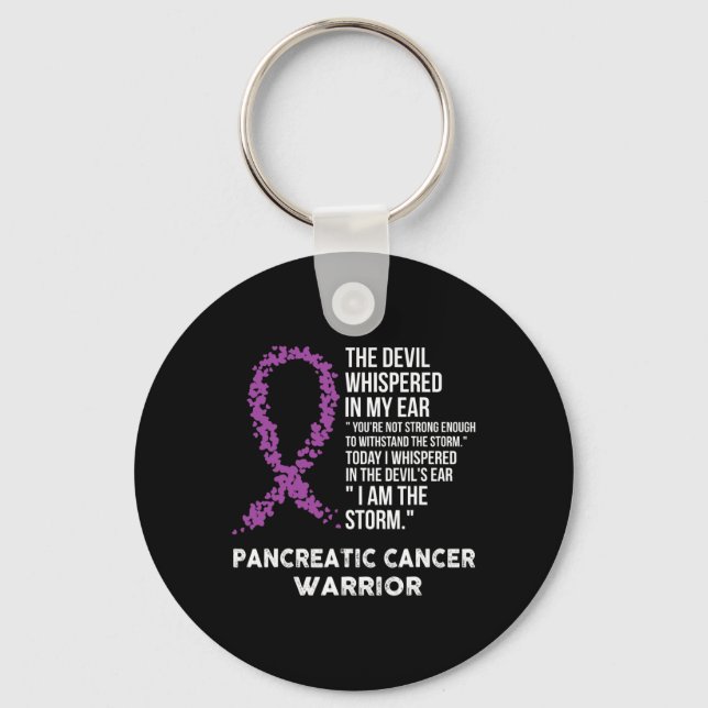 Porte-clés Le Devil- Pancréatique Cancer Sensibilisation Rib (Recto)