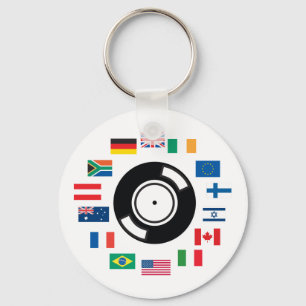 Porte-clés Le DJ mondial