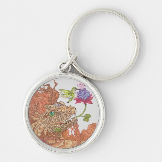 Porte-clés Le dragon des trésors de la nature (Devant)