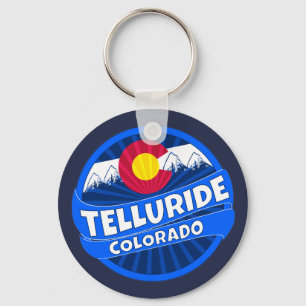 Porte-clés Le drapeau du Colorado de Telluride a éclaté en
