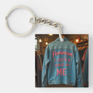 Porte-clés Le féminisme me va bien