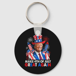 Porte-clés Le feu d'artifice patriotique de Trump rend 4 juil