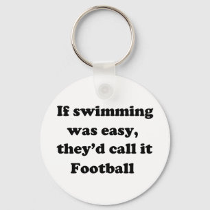 Porte-clés Le football de natation
