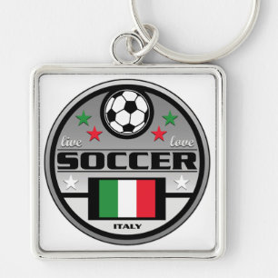 Porte-clés Le football vivant Italie d'amour
