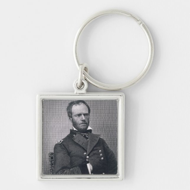 Porte-clés Le Général William Tecumseh Sherman, gravé après a (Devant)