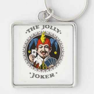 Porte-clés Le graphique gai de carte de jeu de joker
