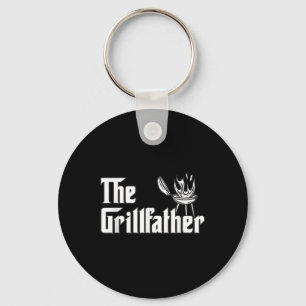 Porte-clés Le Grillfather Funny Bbq Papa Grilling Barbecue