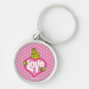 Porte-clés Le Grinch Cœur Rose Amour