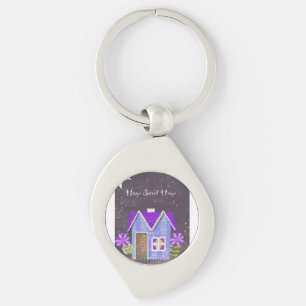 Porte-clés Le Jardin Crépusculaire (Pervenche & Indigo)
