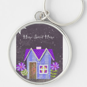 Porte-clés Le Jardin Crépusculaire (Pervenche & Indigo)