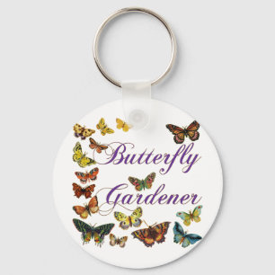 Porte-clés Le jardinier papillon dit :