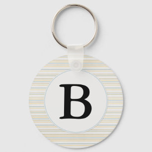 Porte-clés Le jaune barre le monogramme