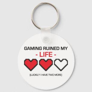PORTE-CLÉS LE JEU A RUINÉ MA VIE !