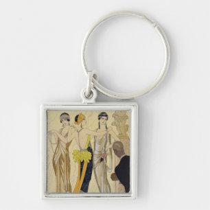 Porte-clés Le jugement de Paris, 1920-30 (copie de pochoir)