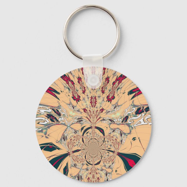 Porte-clés Le Kaleidoscope Africain Vibrant : Un Plaisir Pais (Recto)