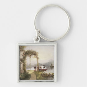 Porte-clés Le lac, jardins de Trentham Hall, 'des jardins