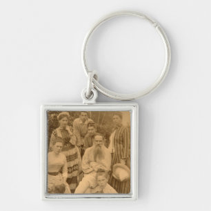 Porte-clés Le Léon Tolstoï auteur avec sa famille