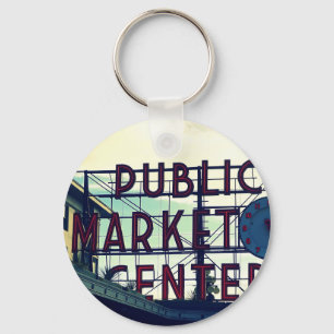 Porte-clés Le marché Pike Place de Seattle