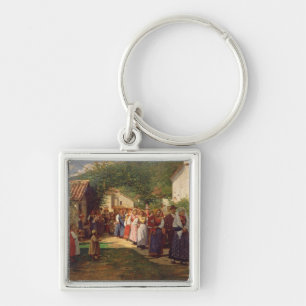 Porte-clés Le mariage d'or (huile sur la toile)