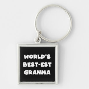 Porte-clés Le meilleur Granma noir et blanc du monde