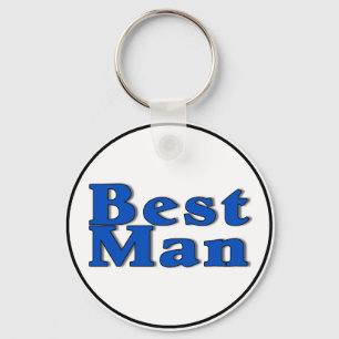 Porte-clés Le meilleur homme (bleu)