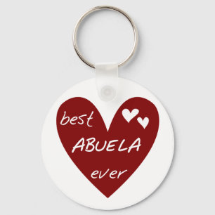 Porte-clés Le meilleurs T-shirts et cadeaux d'Abuela de coeur
