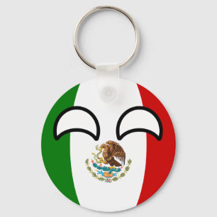 Porte-clés Le Mexique Geeky tendant drôle Countryball